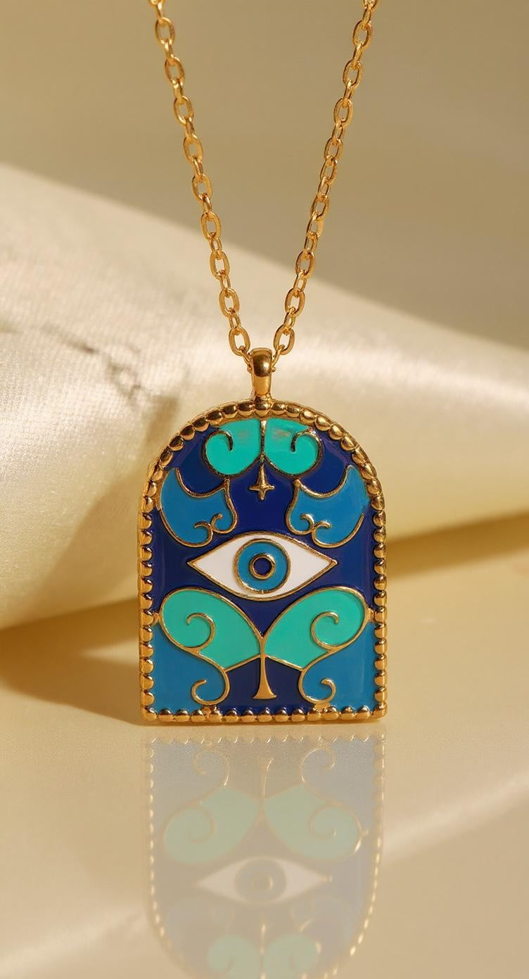 Vetra Aureum: 18K Gold Roman Arch Protection Necklace